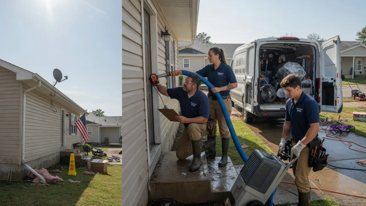 Ceiling Water Damage Restoration in Chatfield, TX near me